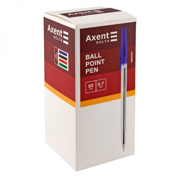 Ручка шариковая Axent DB 2051 синяя 
