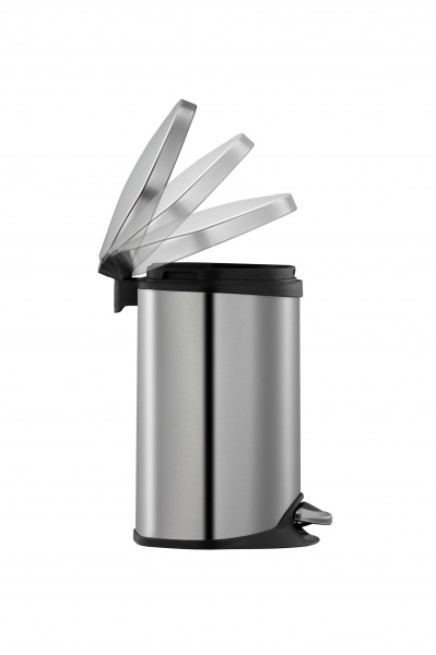 Ведро с педалью Eko SHELL 6 л хром