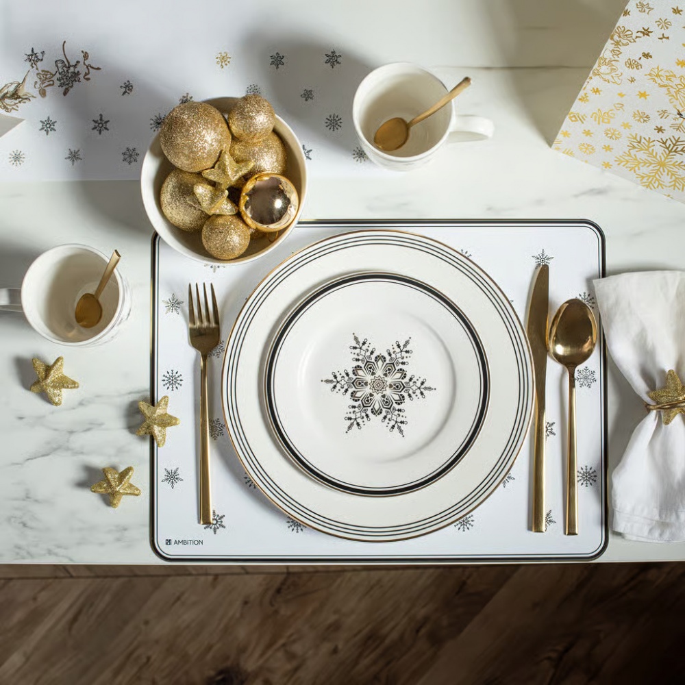 Коврик для сервировки Ambition little stars ПП 40x30 см белый