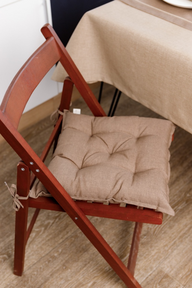 Подушка на стул 40х40 Корица Коричневая Прованс