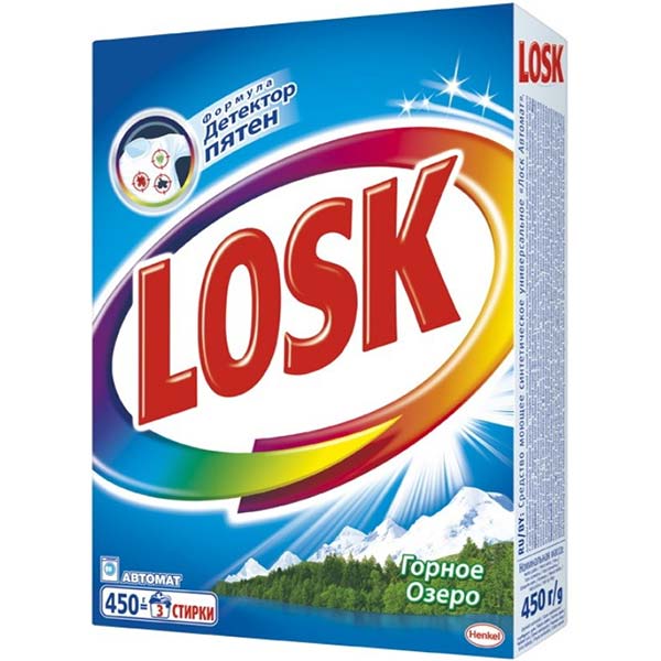 Пральний порошок Losk Гірське озеро 450 г