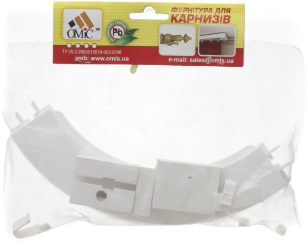 Закінчення ОМіС дугове ОМ1 одинарний набірний білий 