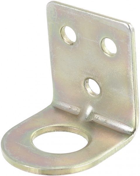 Вушко для замка гнуте 50мм жовтий цинк