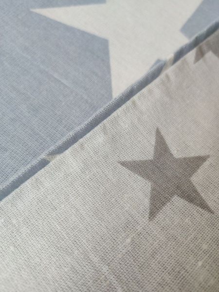 Комплект постільної білизни Зірки блакитні 1,5 білий із блакитним UP! (Underprice) 