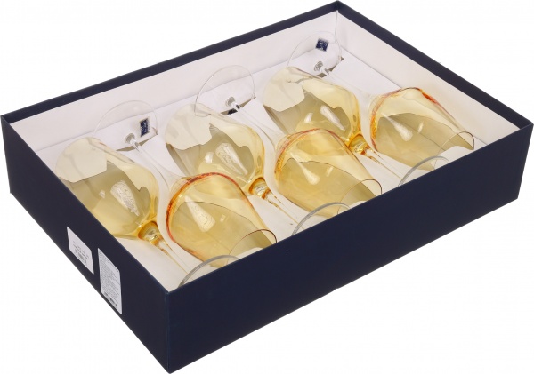 Набор бокалов для вина Contessa Colore Amder 450 мл 6 шт. Vema 