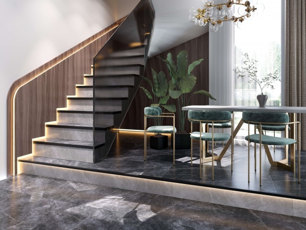 Плитка Golden Tile SPACE STONE чорний 5VС9П0 600х1200 