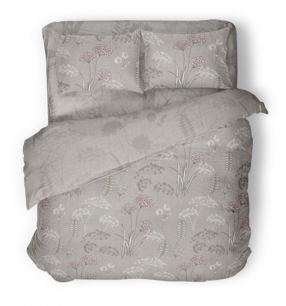 Комплект постельного белья Meadow 2 серый с рисунком UP! (Underprice) 