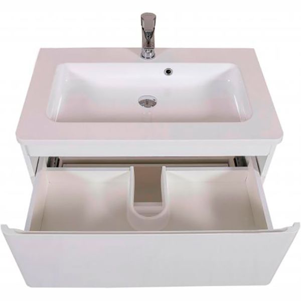 Тумба Aqua Rodos Акцент консольная 70 см с умывальником Альфа АР000040141