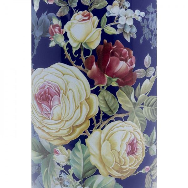 Ваза KARE Design Rose Magic 27 см синяя 