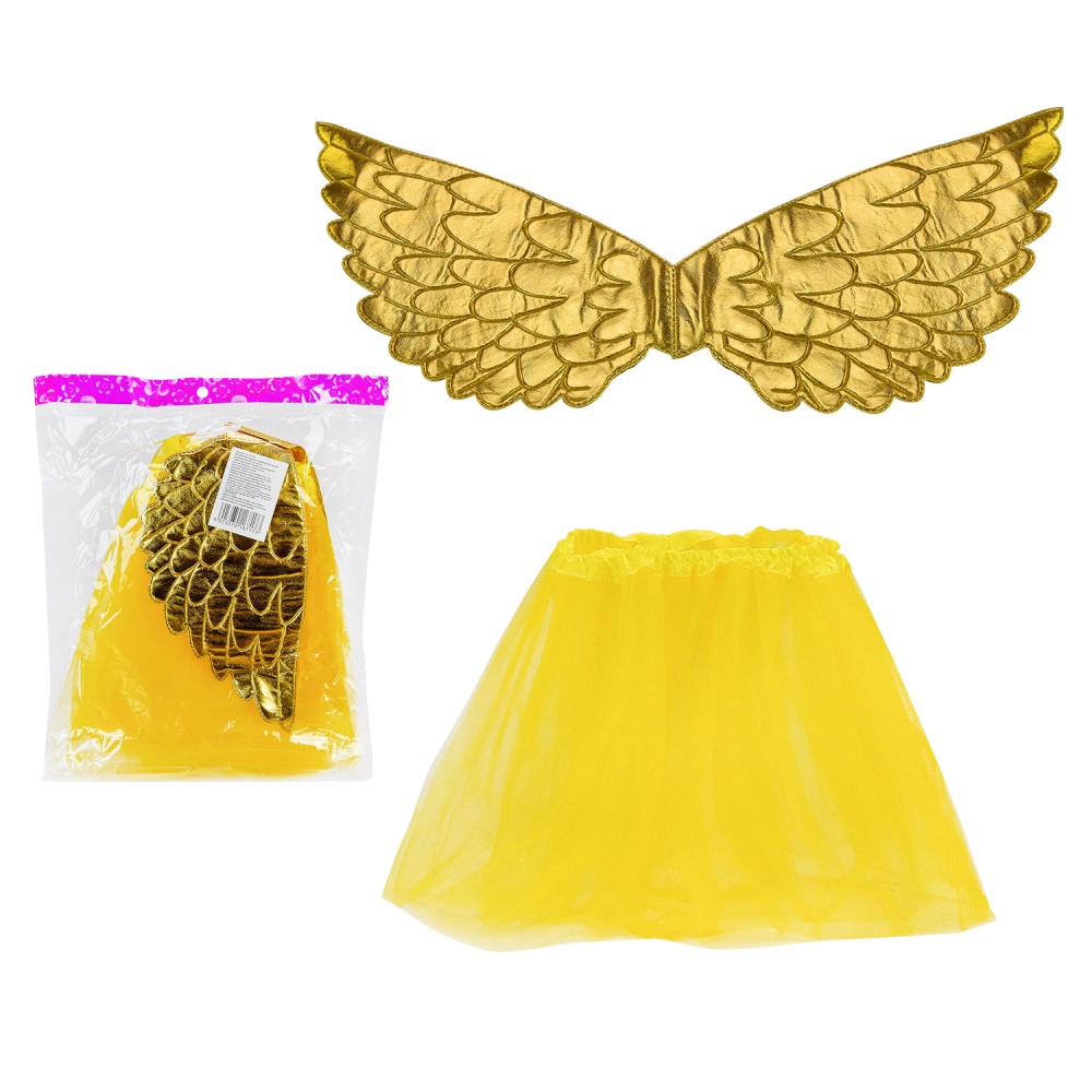 Набір карнавальний Shantou Крила + спідниця р.98 жовтий E16717