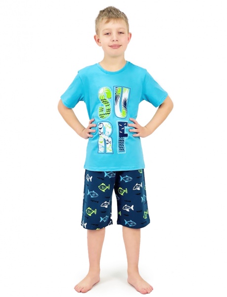 Костюм для хлопчиків Roksana р.140-146 бірюзовий №0014/12033 