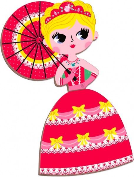 Игра настольная Janod Magneti'book Принцессы J02725