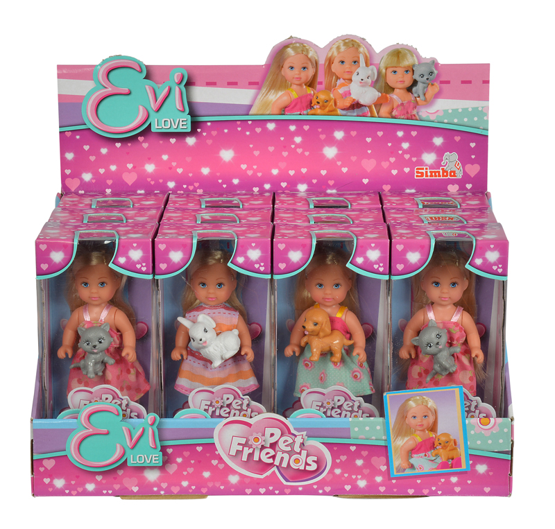 Кукла Steffi & Evi Love Еви с маленьким воспитанником 3 вида 5730513