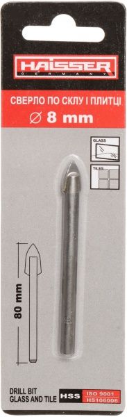 Сверло по плитке Haisser 8x80 мм