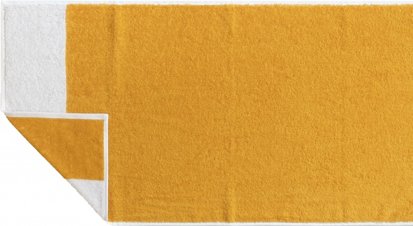 Полотенце 70x140 см горчичный с белым ABC 