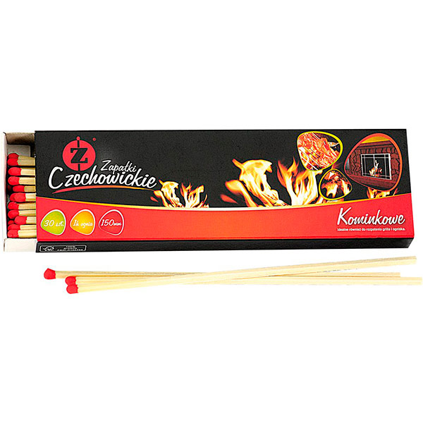 Спички для каминов длинные 150 мм 30 шт
