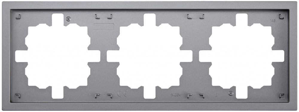 Рамка тримісна HausMark Juna горизонтальна сірий 7041-3500-148