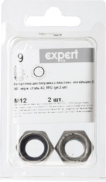 Контргайка шестигранна М12 2 шт Expert Fix