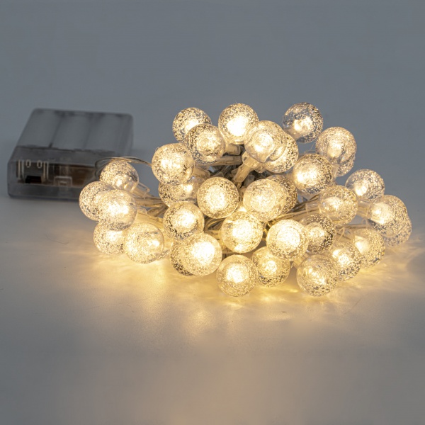 Декоративная гирлянда Altalusse (INL-2707B-40 Warm) встроенный светодиод (LED) 40 ламп 6 м 