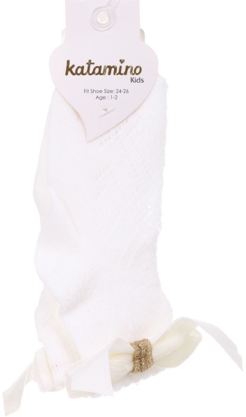 Носки для девочек KATAMINO K24060 р.1-2 молочный 