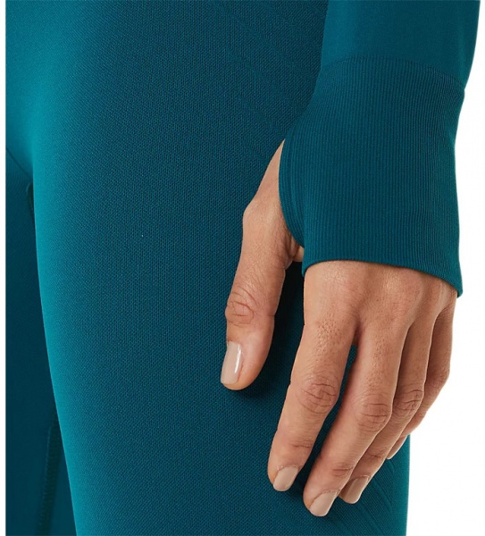 Футболка Asics SEAMLESS LS CROP TOP 2032C508-300 р.S синій