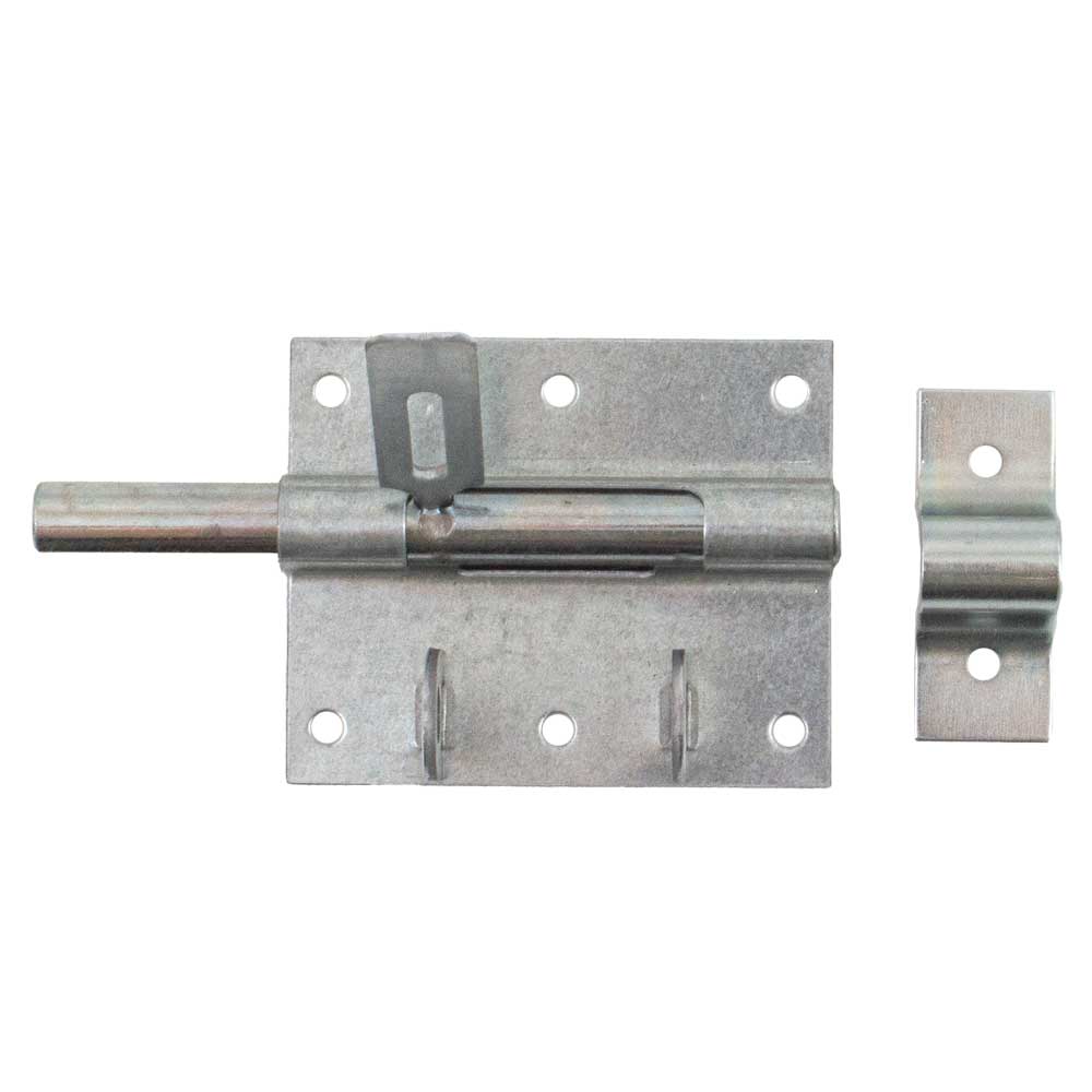 Шпінгалет під навісний замок накладний 120х85 мм 65505 цинк