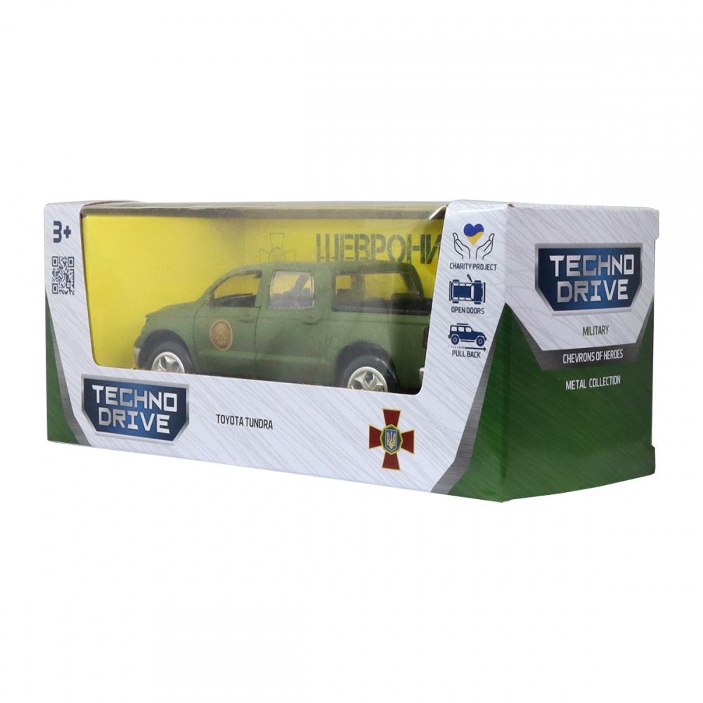 Автомодель TechnoDrive 1:32 серии Шевроны Героев Toyota Tundra НГУ KM60083