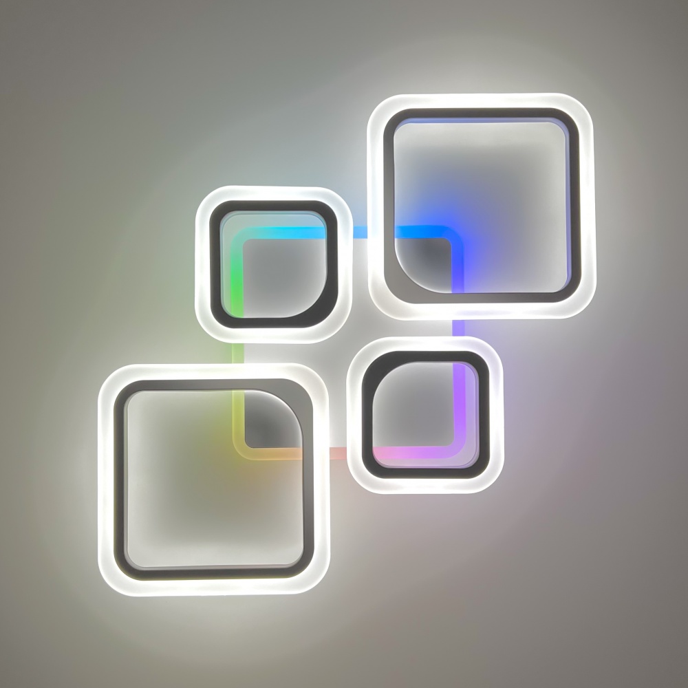 Люстра світлодіодна Luminaria 90 Вт LED-модуль білий OVAL RGB 90W 5S WHITE