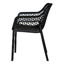 Стілець пластиковий Bica Aria 82x60x58 см графіт