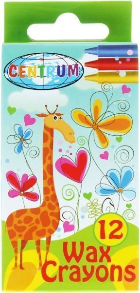 Карандаши восковые GIRAFFE 80593, 12шт. Centrum