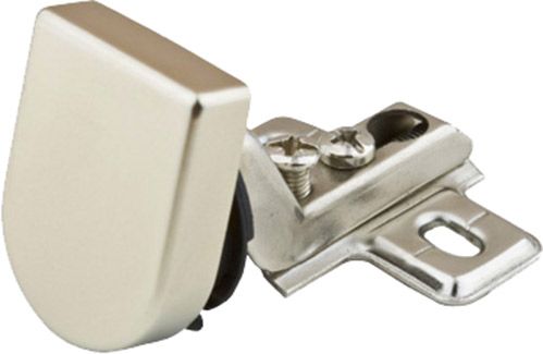 Петля внутренняя для стекла под отверстие с накладкой матовый никель DC 