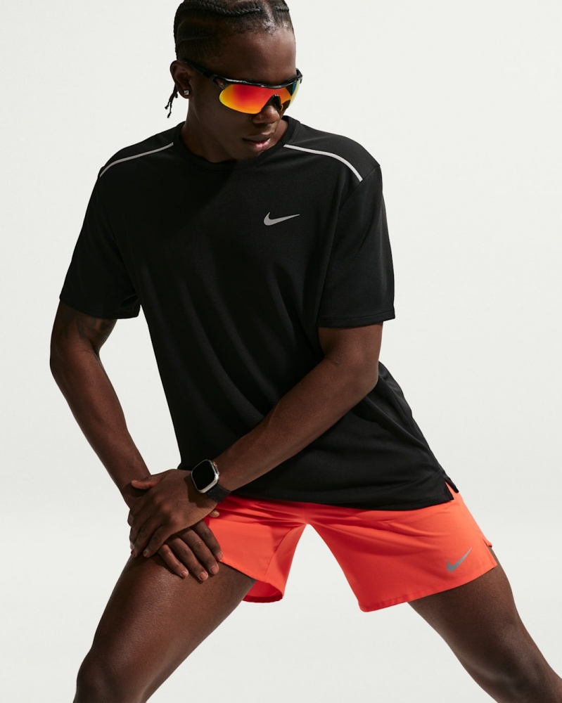 Футболка Nike M NK DF UV MILER SS IF2082-010 р.M черный