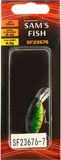 Воблер Sams Fish SF 23676-7 6,5 г 55 мм