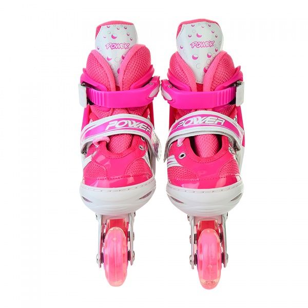 Роликові ковзани Shantou SC190157, зі світлом, 3 кольори р. 31-34 в асортименті