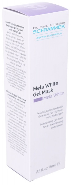 Маска для обличчя Dr.Schrammek відбілююча Mela White Gel Mask 75 мл