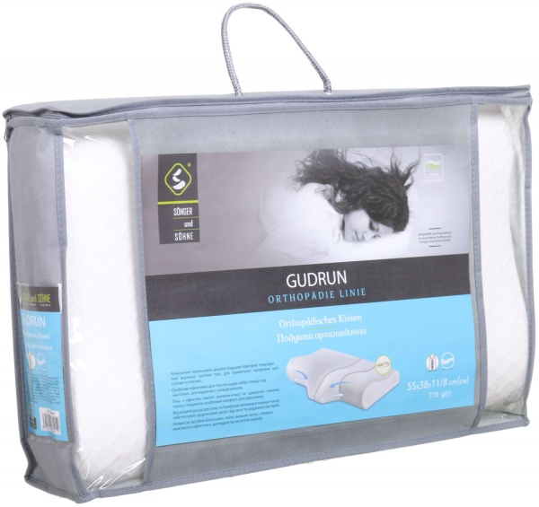 Подушка ортопедична Gudrun для шиї 55х38 см Songer und Sohne