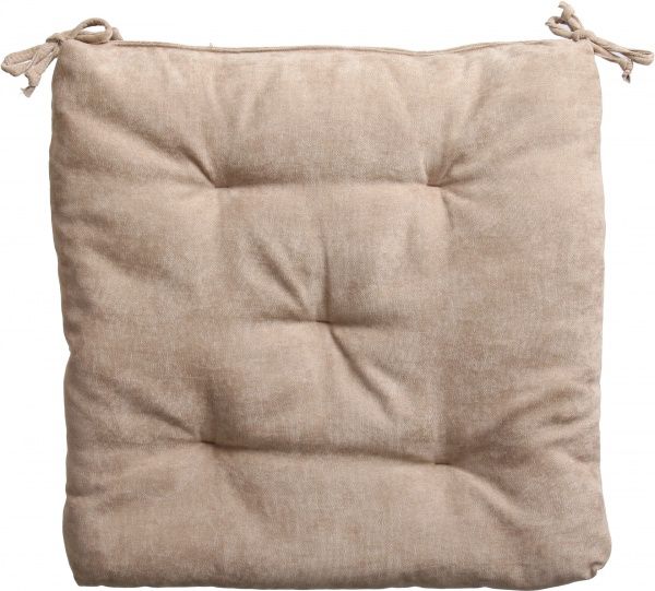 Подушка на стілець Велмарт 40х40х3 см пісочна
