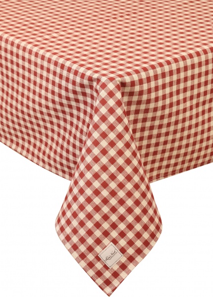 Скатерть Lucy Бордо клетка 133x220 см красный La Nuit 
