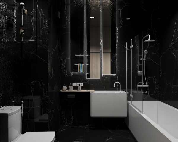 Плитка EcoCeramic SAIGON BLACK 60х120 