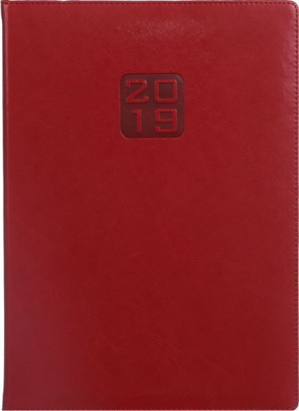 Щоденник 2019 Bravo Soft A4 336 страниц червоний Buromax 