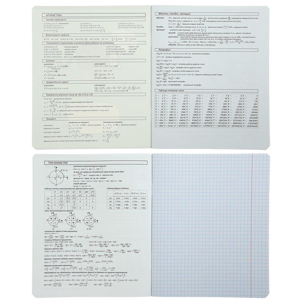 Тетрадь предметная BLACK 48 лист. клетка алгебра KIDS LINE ZB.1700-07 ZiBi