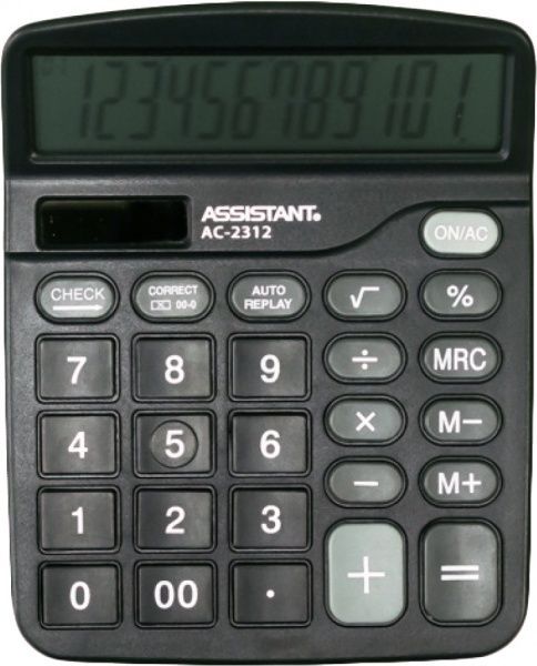 Калькулятор АС-2312 black Assistant