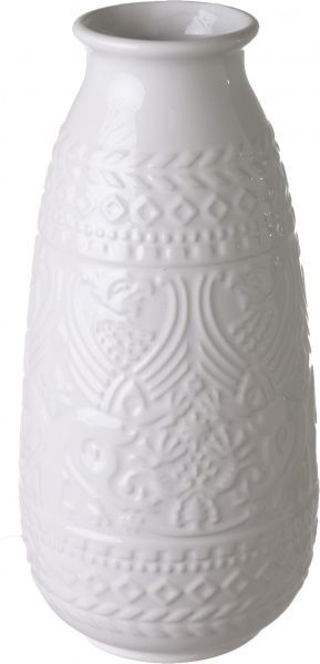 Ваза керамическая белая Etno 12,5х12,5х28,6 см Dehua