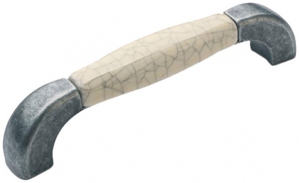 Мебельная ручка скоба DC D-300 G28/12-NW 128 мм серебряный