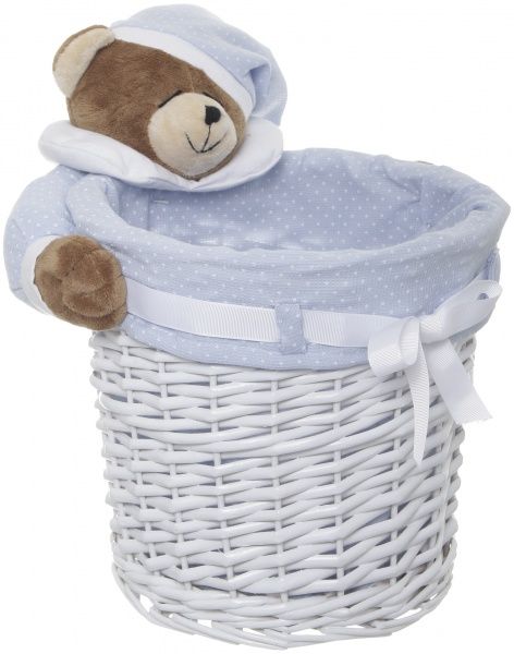 Кошик плетений з текстилем 28x22 см JM13-2TK-3 