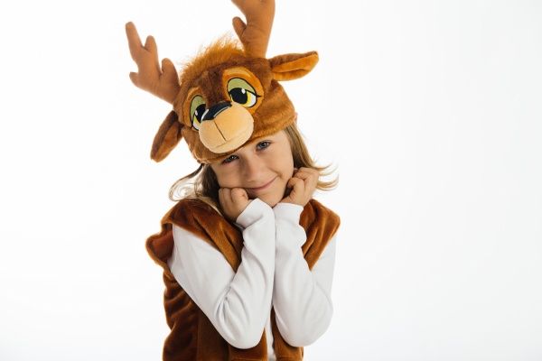 Костюм карнавальний КАРНАВАЛІЯ Олень з вишивкою 4-7 років р.116-122 коричневий 