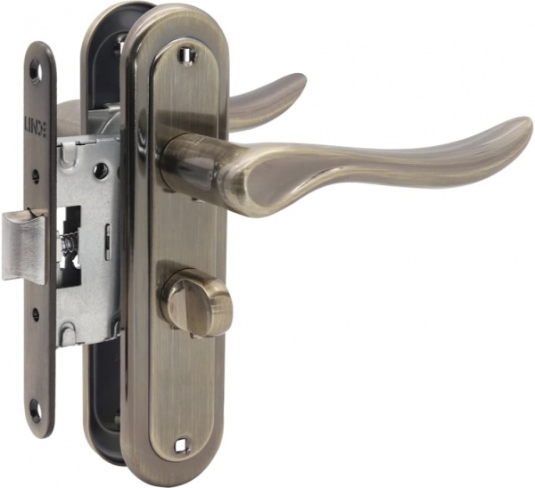 Комплект фурнітури WC Linde A-1295 AB 47,5 мм стара бронза