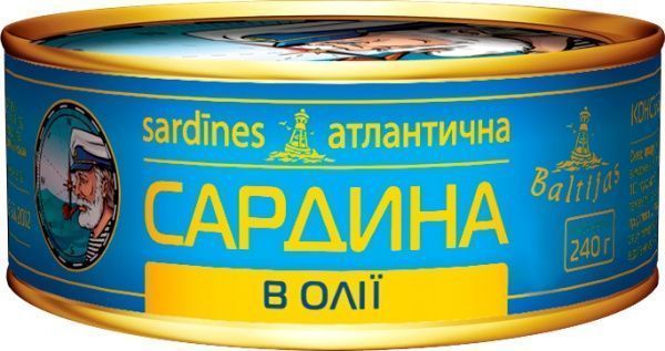 Консерва Baltijas сардина атлантическая в масле 235 г