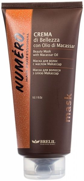 Маска Numero для придания блеска волосам с ценными маслами 300 мл