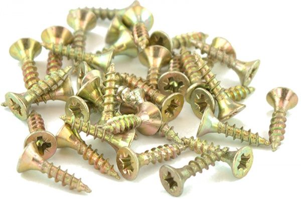 Шуруп универсальный потайная головка ЦЖ 3,5x16 мм желтый цинк вес Expert Fix